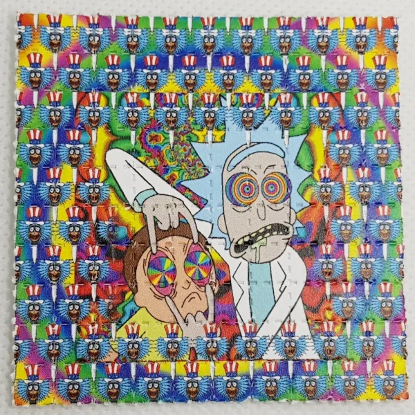 Rick and Morty Blotter Art
