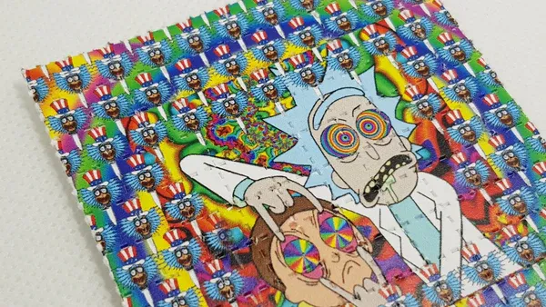 Rick and Morty Blotter Art